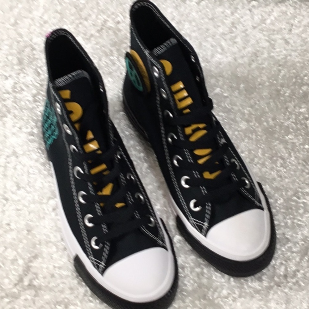 NWT Converse Black and White High-Top Sneakers